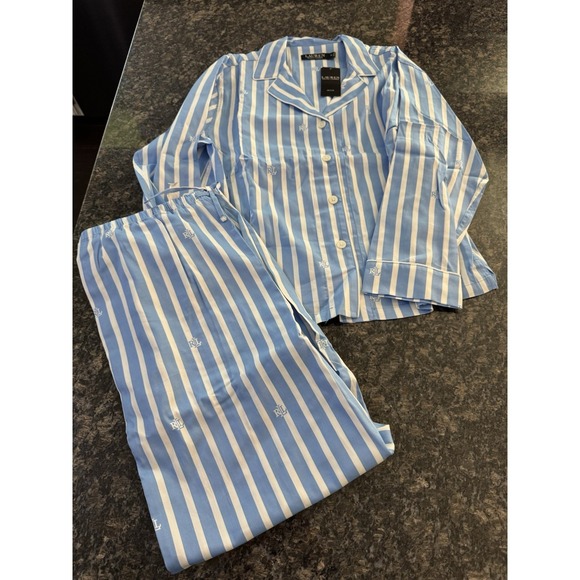 Lauren Ralph Lauren LAUREN Ralph Lauren Woven Long Sleeve Notch Collar PJ. NWT